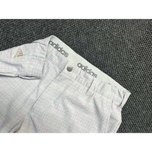 Adidas Chino Golf Pants Men's 33/32 Black 939011 Geometric‎ Pattern - Picture 1 of 7